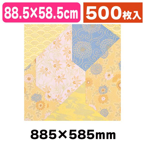 包装紙 ハトロン判 半才 つづれ/500枚入（K05-4901755217346-5H）