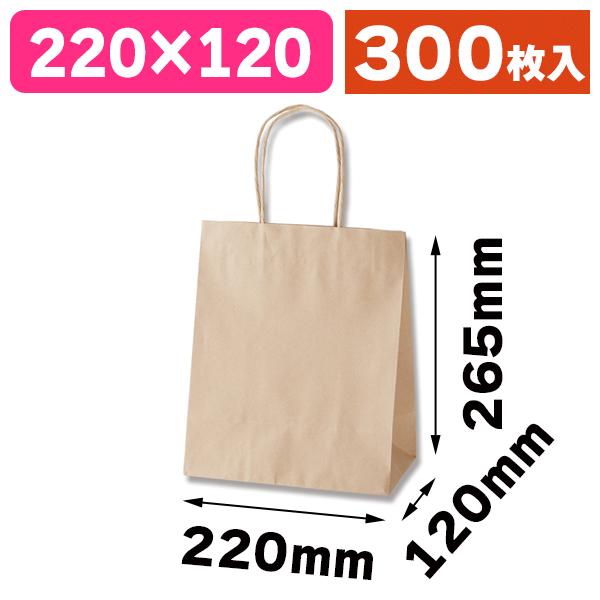 （角底手提袋）スムースバッグ 22-12 未晒無地/300枚入（K05-4901755339192-3H）