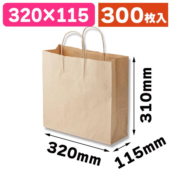 （角底手提袋）25チャームバッグ 3才 未晒無地/300枚入（K05-4901755343786-3H）