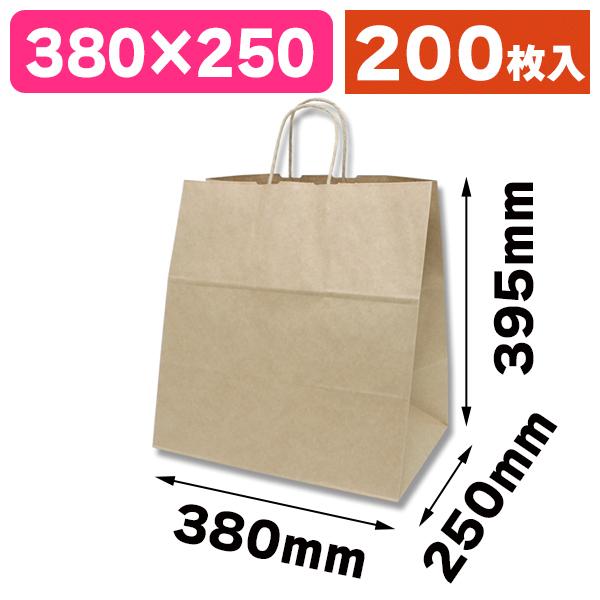 （角底手提袋）25チャームバッグ 38-4 未晒無地/200枚入（K05-4901755354539-2H）
