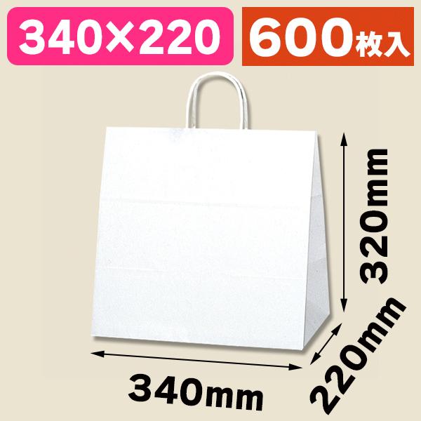 （角底手提袋）25チャームバッグ 34-1 白無地/600枚入（K05-4901755355505-6H）