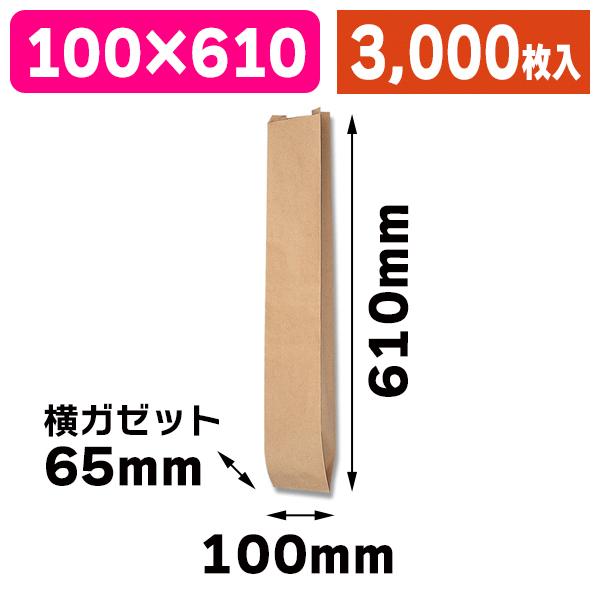 （パン袋）フランスパン袋 L 未晒無地/3000枚入（K05-4901755362312-3S）