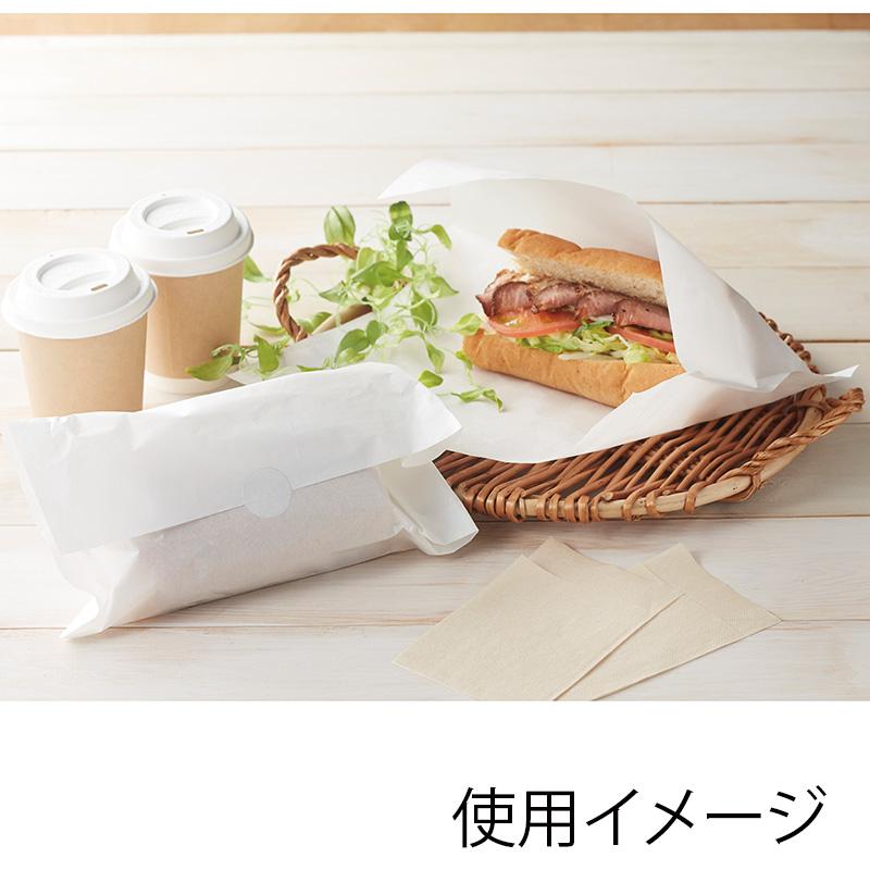 洋菓子/バーガー用個包装袋）バーガー・ホットドッグスリーブ袋 白無地 