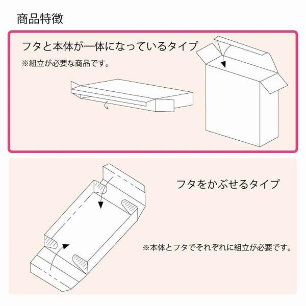 （ギフトボックス）白無地箱 H-58 サック式/100枚入（K05-4901755700893）の画像