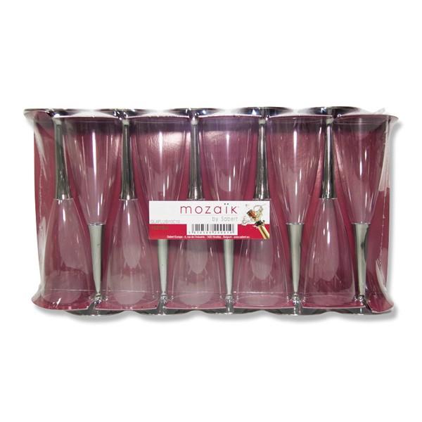 使い捨てグラス）シャンパングラスシルバー 約115ml MZCFSL 10個/1組入