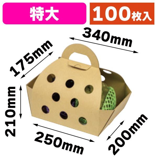 （果物の手提げ箱）手工芸品合切袋（特大）/100枚入（L-2496） ラッピング用品-キッチン、日用品、文具-文具、ステーショナリー