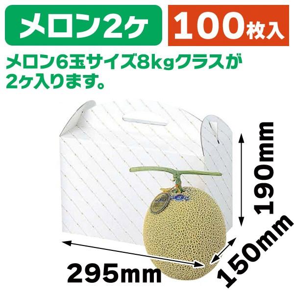 （メロンの箱）金線メロン2ヶ入/100枚入（L-255）