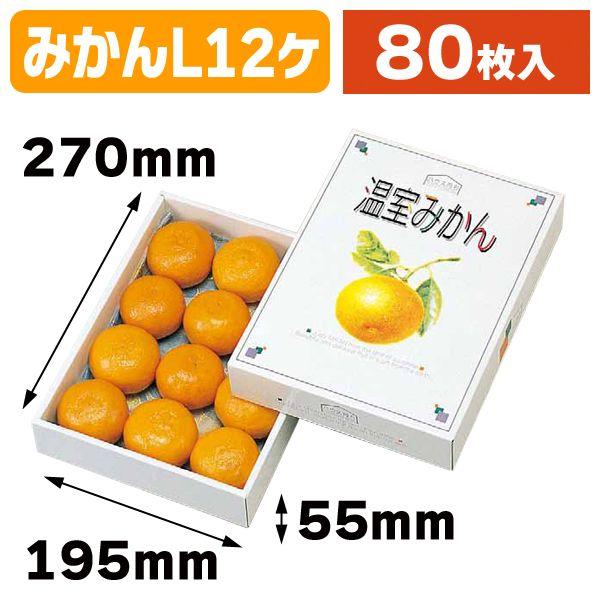（みかんの箱）温室みかん1kg/80枚入（L-331）