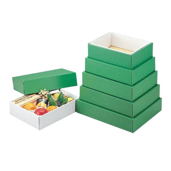 ギフトボックス）グリーンBOX（大）/50枚入（L-78-4） : 箱の店 - 通販