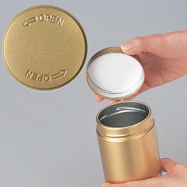 スチール茶缶）スクリュー缶120g用/120本入（NT0012SG-SS） : 箱の店