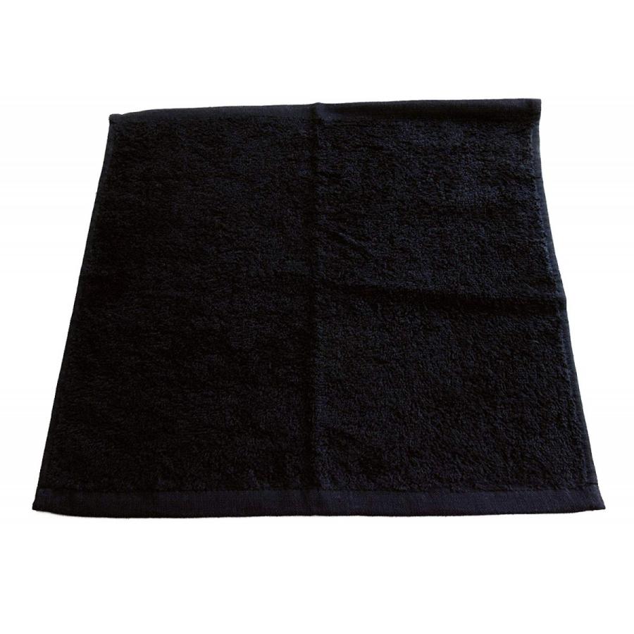 おしぼり ハンドタオル（黒) ブラック 120匁 60枚セット 1枚売り】120匁 業務用 黒ハンドタオル おしぼり プロ仕様