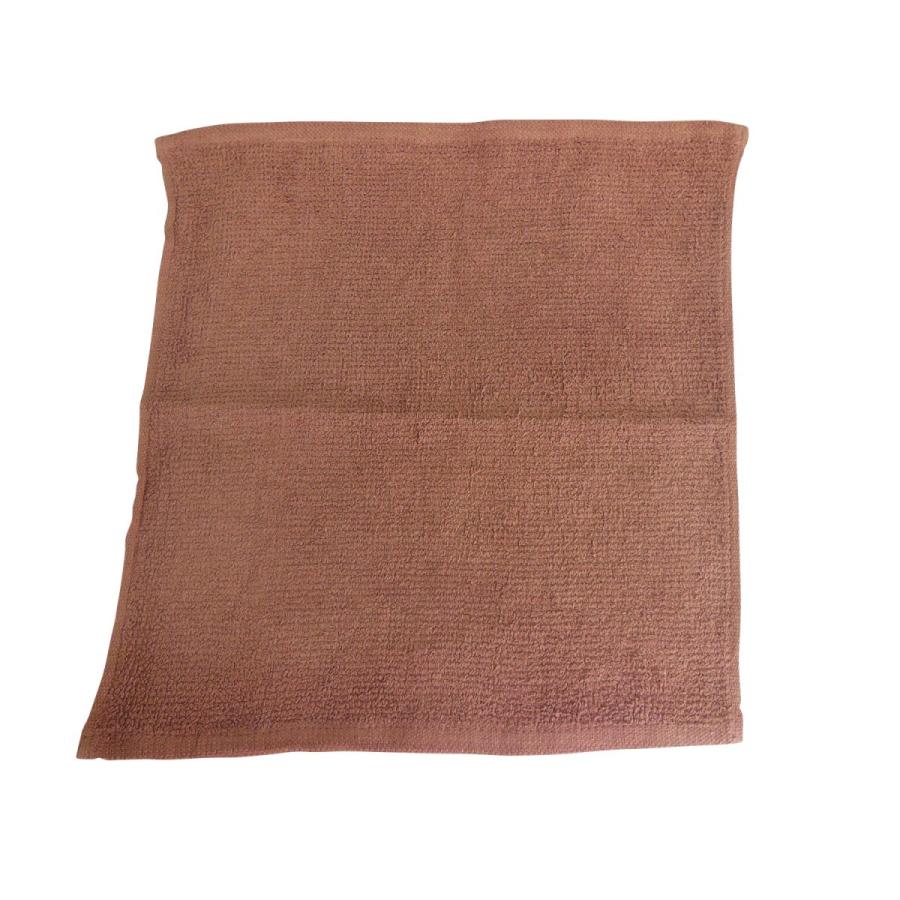 ハンドタオル(業務用おしぼり)  80匁　ブラウン（茶色）　60枚