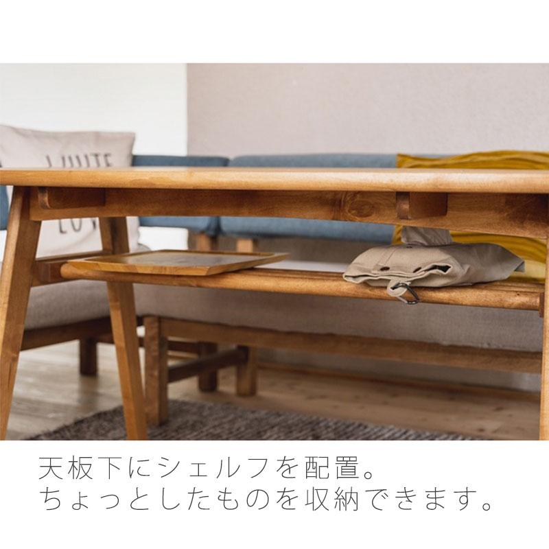 正規品 ダイニングテーブル リビングテーブル バーチ無垢 高さ65cm 幅