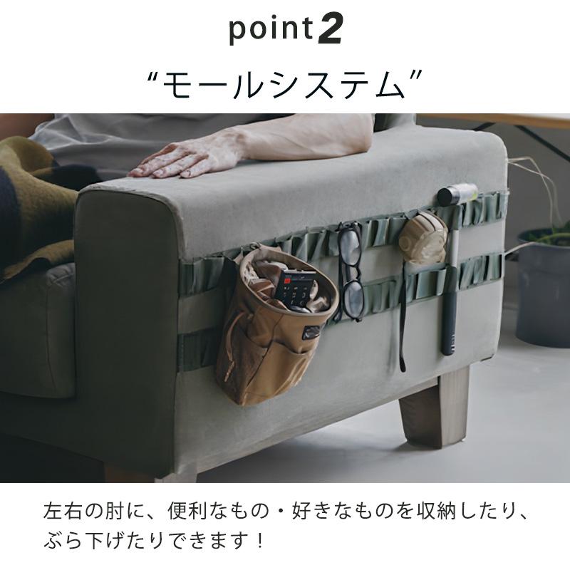 正規品 ダイニングソファ 1P 2.5P 3P 肘付きソファ ヘッドレスト アームテーブル グリーン ダークグレー BARRET バレット COMFORM コンフォーム 爆買_2