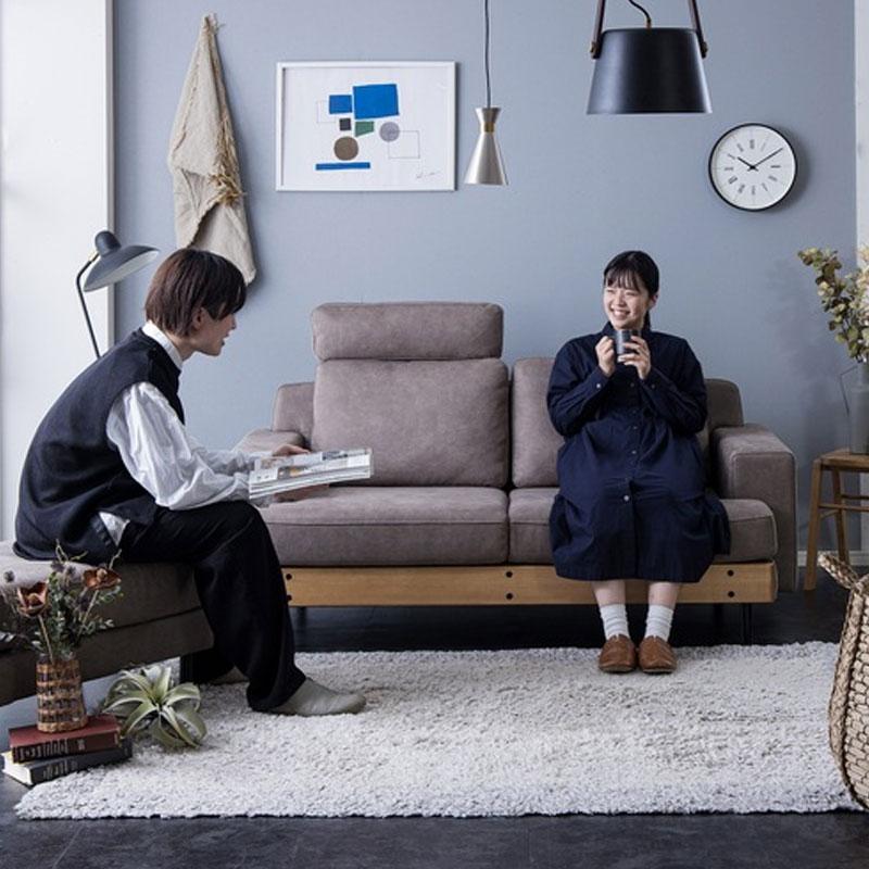 3人掛 2.5人掛　ファブリックソファ　インテリアに合うシンプルなデザイン 正規品 ダイニングソファ 2.5人掛け 3人掛けソファ カウチ オットマン