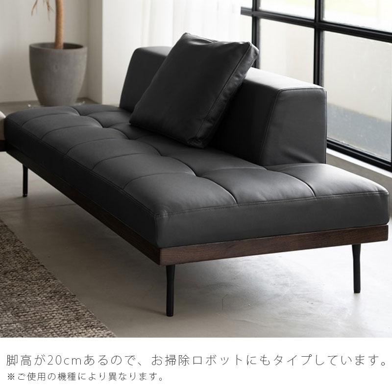 ソファ 2.5P デイベッド 右背 左背 ブラック グレー レザー ソファ 2.5P デイベッド 右背 左背 ブラック グレー レザー