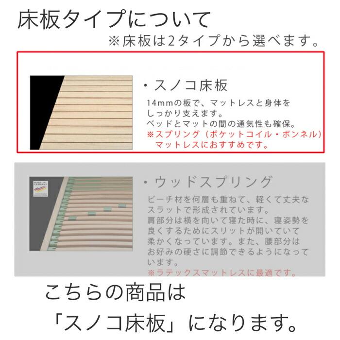 ベッドフレーム ヘッド付ベッドフレーム スノコタイプ シングル