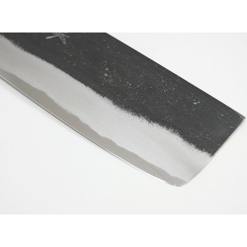 堺箱八 菜切包丁 165mm 黒打ち仕上げ 黒打包丁 白二鋼 白紙2号 堺打