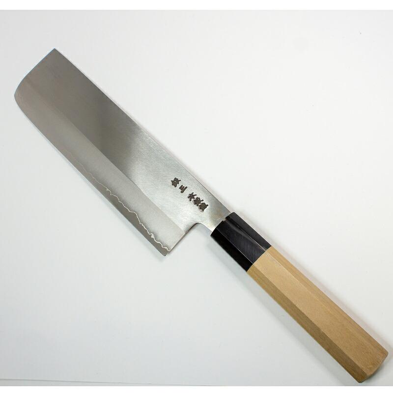 堺箱八 166mm ステンレス菜切包丁 銀三鋼 銀紙3号 刃渡り16.6cm 堺箱八 166mm ステンレス菜切包丁 銀三鋼 銀紙3号 刃渡り16.6cm