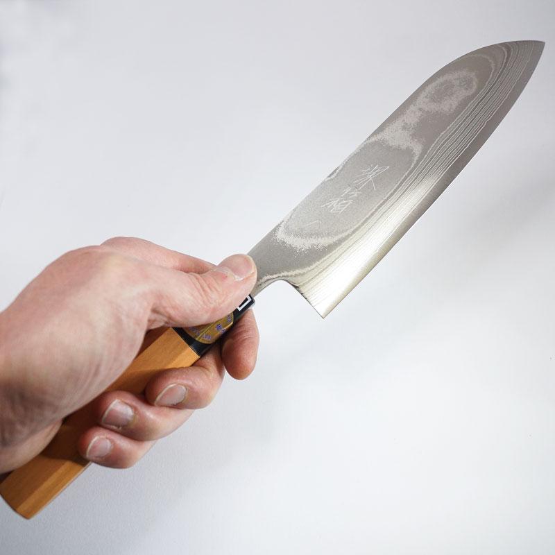 三徳包丁 文化包丁 万能包丁 ステンレス 堺箱八 AUS10 ニッケル