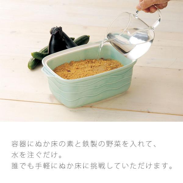 漬物器 陶器 ぬか漬け鉢 ぬか床付 冷蔵保存 角型 おしゃれ (大 漬物器 陶器 ぬか漬け鉢 ぬか床付 冷蔵保存 角型 おしゃれ (大