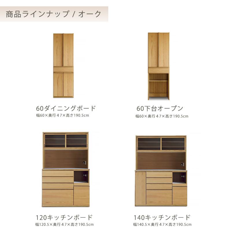 開梱・設置無料)食器棚 カップボード キッチンボード 4タイプ ホワイト