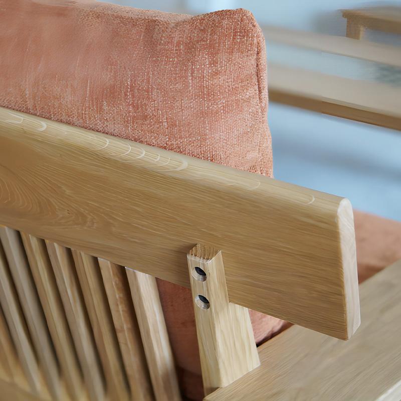 ソファ 肘付き 2人掛けソファ ファブリック オレンジ OR ホワイト