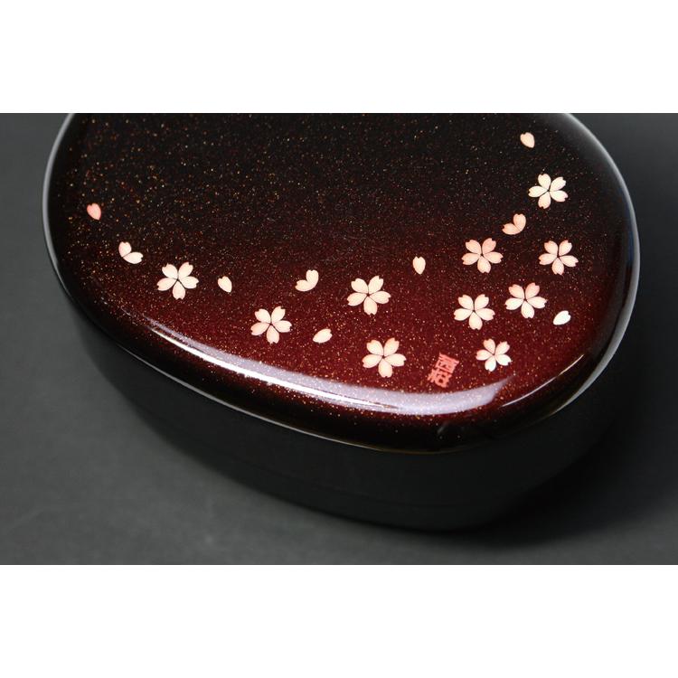 HAKOYA 弁当箱 2段 おしゃれ 小判弁当 570ml 茜桜 日本製 二段