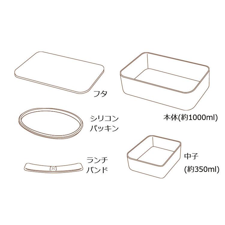 弁当箱 男性 大容量 おしゃれ 1段 Hakoya 一段ランチl 1000ml 栃木目 日本製 シリコンパッキン仕様 Gp ハコヤショップ ヤフー店 通販 Yahoo ショッピング