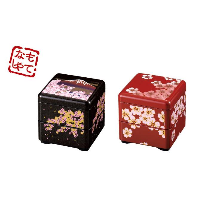 HAKOYA ミニ重箱 ミニお重珍味角 160ml 梨地桜富士 桜詩 日本製