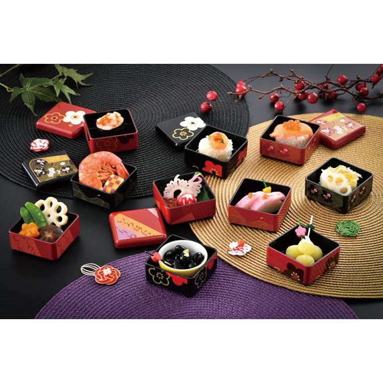 HAKOYA ミニ重箱 ミニお重珍味角 160ml 扇面 折鶴 日本製