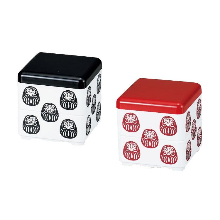 レトロ☆ミニ重箱 塗2段重箱○カオナシ 20○//お重箱 ミニ重箱 お出かけ ピクニック