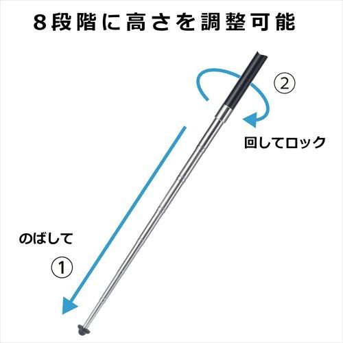 ハクバ 小型三脚 コンパクトC8N ブラック H-C8N-BK 4977187106817 トラベル三脚 8段伸縮 スマホアダプター付き WEBカメラにも｜hakuba｜03