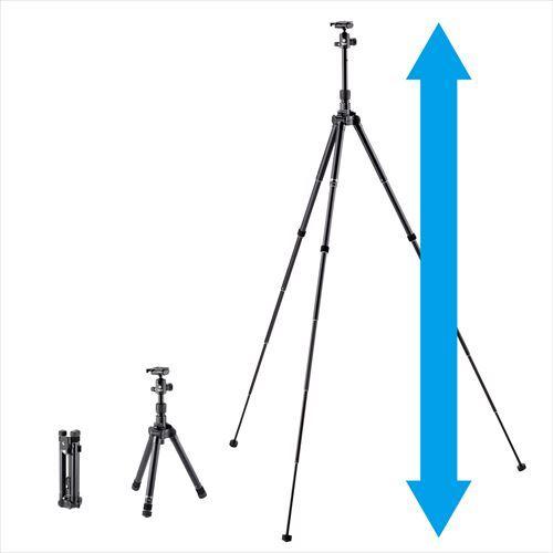Velbon（ベルボン） 小型トラベル三脚 UT-43II 4907990437082 24mm径 6段 反転収納 ウルトラロック機構 クイックシュー対応 雲台付_2