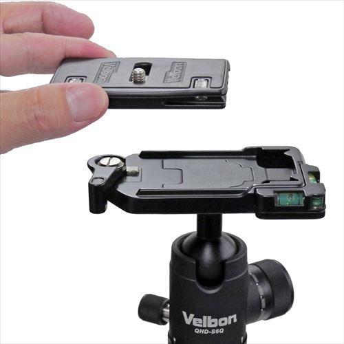 【アウトレット 訳あり特価】Velbon（ベルボン） 中型自由雲台 QHD-S6Q 4907990471659 QRAシステム採用 高精度の画像