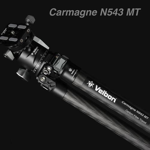 Velbon（ベルボン） 中型カーボン三脚 4段 カルマーニュ N543 MT  CM-N543MT 4907990501240 エレベーターレス 高強度10層カーボン アルミ削り出しの本体の画像