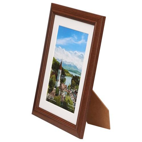 ハクバ 木製額縁 FW-04 2Lサイズ スタンド付 ブラウン FW-4-BR2L