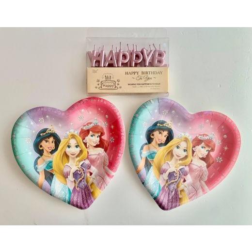 ディズニー プリンセス バースデー デコレーション 飾り付け ケーキ用 ２種セット 紙皿10枚 Happy Birthday キャンドル M Dao 305 Hakubears 通販 Yahoo ショッピング
