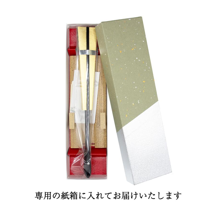 飾り扇子 さくら 黒塗 9寸5分 飾扇子 扇子立て 紙箱セット 贈り物 縁起物 プレゼント インテリア 海外 日本製 創業1718年 京都老舗 扇子の白竹堂_6
