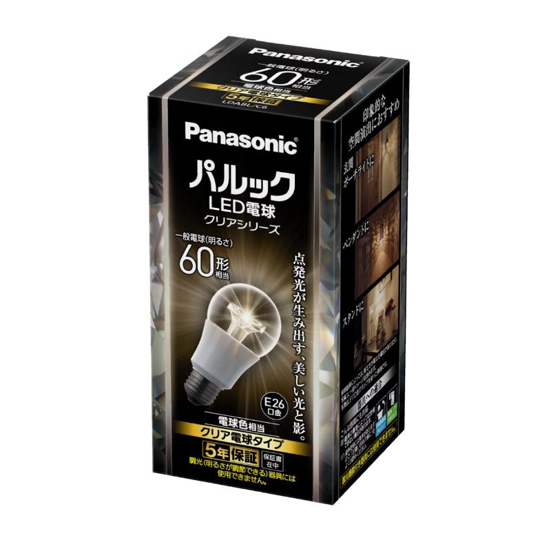 未使用未開封-(10個セット)パナソニック LED電球 Panasonic（パナソニック） LED電球 クリア電球形 LDA8L/C6 1個 口金