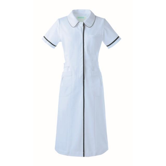 022 カゼン ナースワンピース 女性用 透け防止 ストレッチ素材 ウエスト調整可 ホワイト ブルー 医療用 看護師用 022 白衣ネット ヤフー店 通販 Yahoo ショッピング