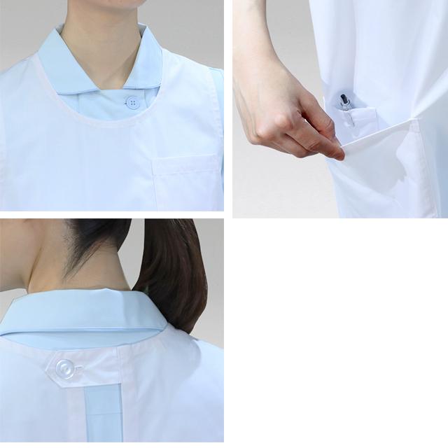 【新品】白衣 ノースリーブ予防衣Ｍサイズ(男性女性兼用)/ブルー/住商モンブラン 楽天市場】白衣 ノースリーブ予防衣（男性女性兼用）／ブルー住商