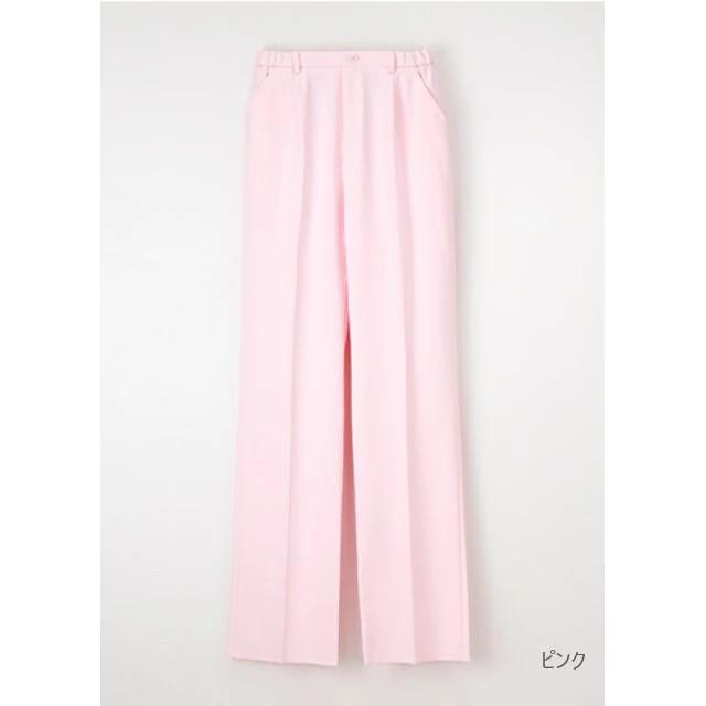 ナガイレーベン パンツ FT4403 白衣 女性用 ナースウェア ストレート ノータック 脇ゴム 前ファスナー センタープレス | ナガイレーベン | 02