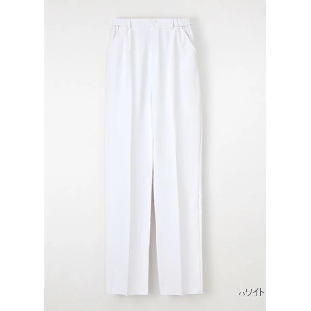 ナガイレーベン パンツ FT4403 白衣 女性用 ナースウェア ストレート ノータック 脇ゴム 前ファスナー センタープレス | ナガイレーベン | 03