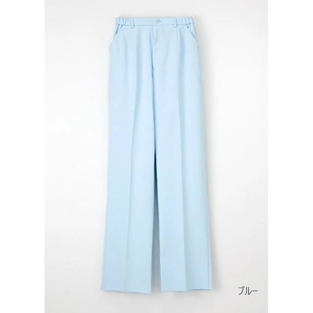 ナガイレーベン パンツ FT4403 白衣 女性用 ナースウェア ストレート ノータック 脇ゴム 前ファスナー センタープレス | ナガイレーベン | 04