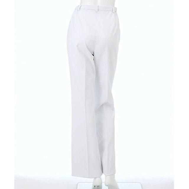 ナガイレーベン パンツ FT4403 白衣 女性用 ナースウェア ストレート ノータック 脇ゴム 前ファスナー センタープレス | ナガイレーベン | 05