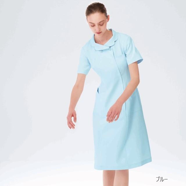 FY4587 ナガイレーベン ナースウェア ワンピース 女性用 半袖 可愛い おしゃれ ポケット付き ポリエステル100%|hakuinet|03