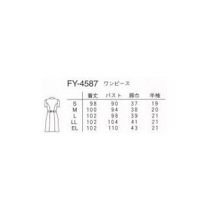 FY4587 ナガイレーベン ナースウェア ワンピース 女性用 半袖 可愛い おしゃれ ポケット付き ポリエステル100%|hakuinet|05