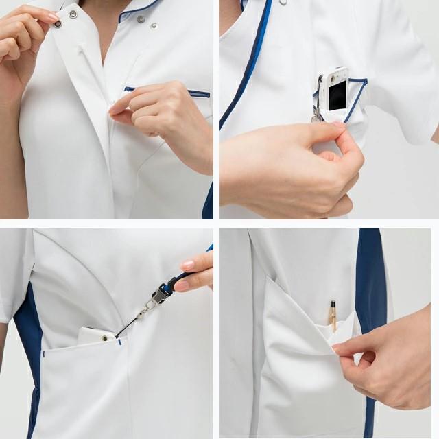 ナガイレーベン（NAGAILEBEN） LX4072 女子 上衣 半袖 白衣 医療用