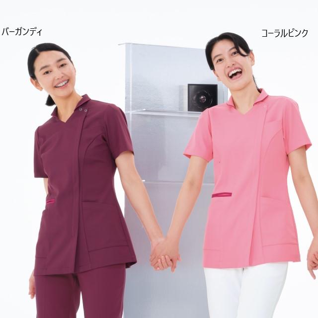 ナガイレーベン（NAGAILEBEN） ML1142 女子 上衣 半袖 白衣 医療用
